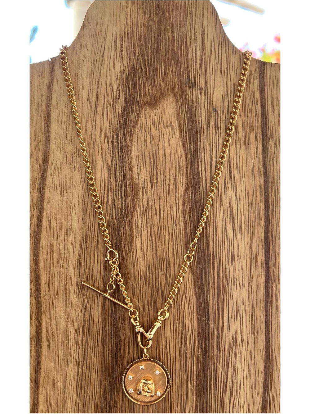 Anthropologie Dog Coin Necklace